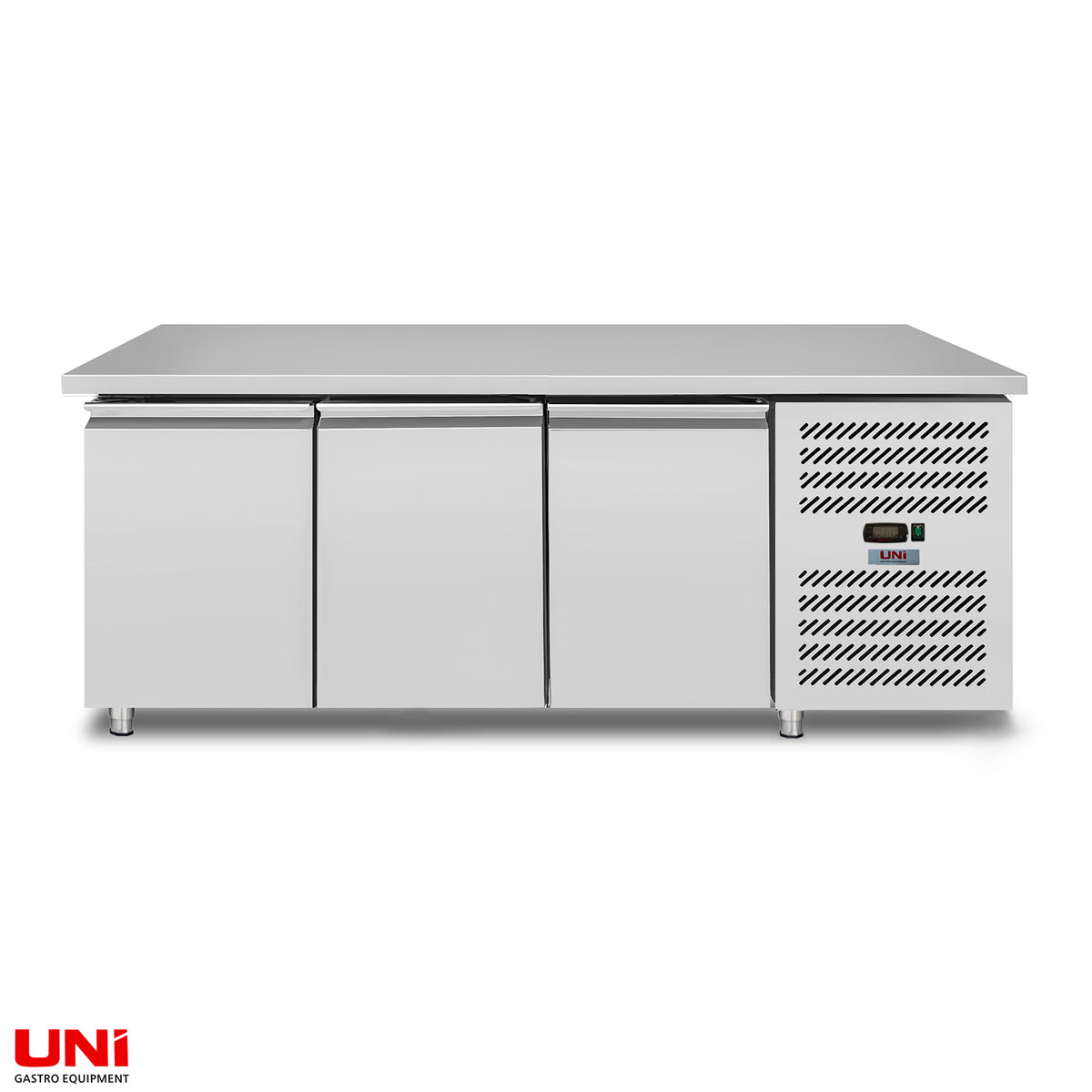 40026 Tavolo congelatore 3 porte, convezione, 180x70