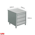 40324 Armadio da lavoro in acciaio inox, 50 x 70