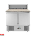 40048 Pizzasaladette 2 porte, ripiano in acciaio inox, 90 x 70