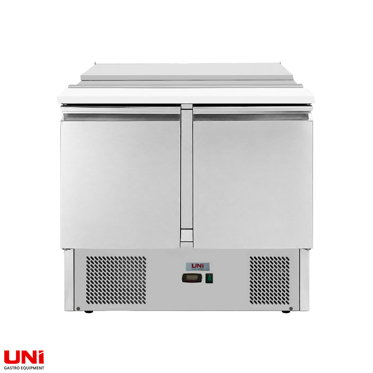 40046 Saladette 2 porte, 90 x 70, con coperchio scorrevole