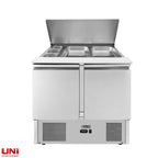 40046 Saladette 2 porte, 90 x 70, con coperchio scorrevole