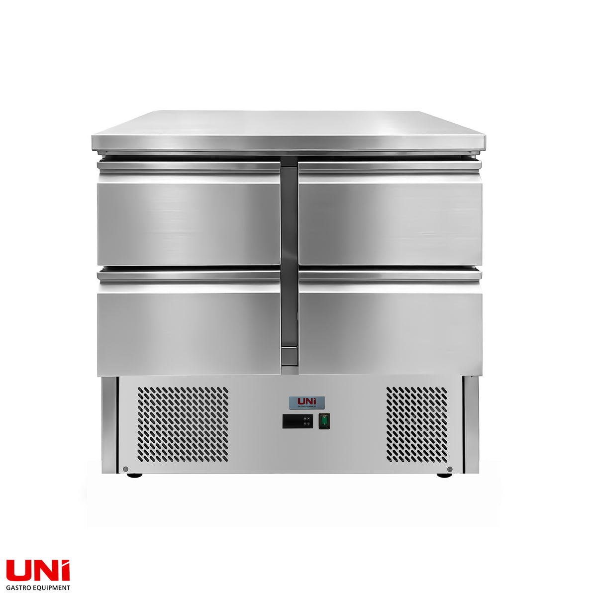 41042 Banco refrigerato con 4 cassetti, refrigerazione sottobanco, 90x70