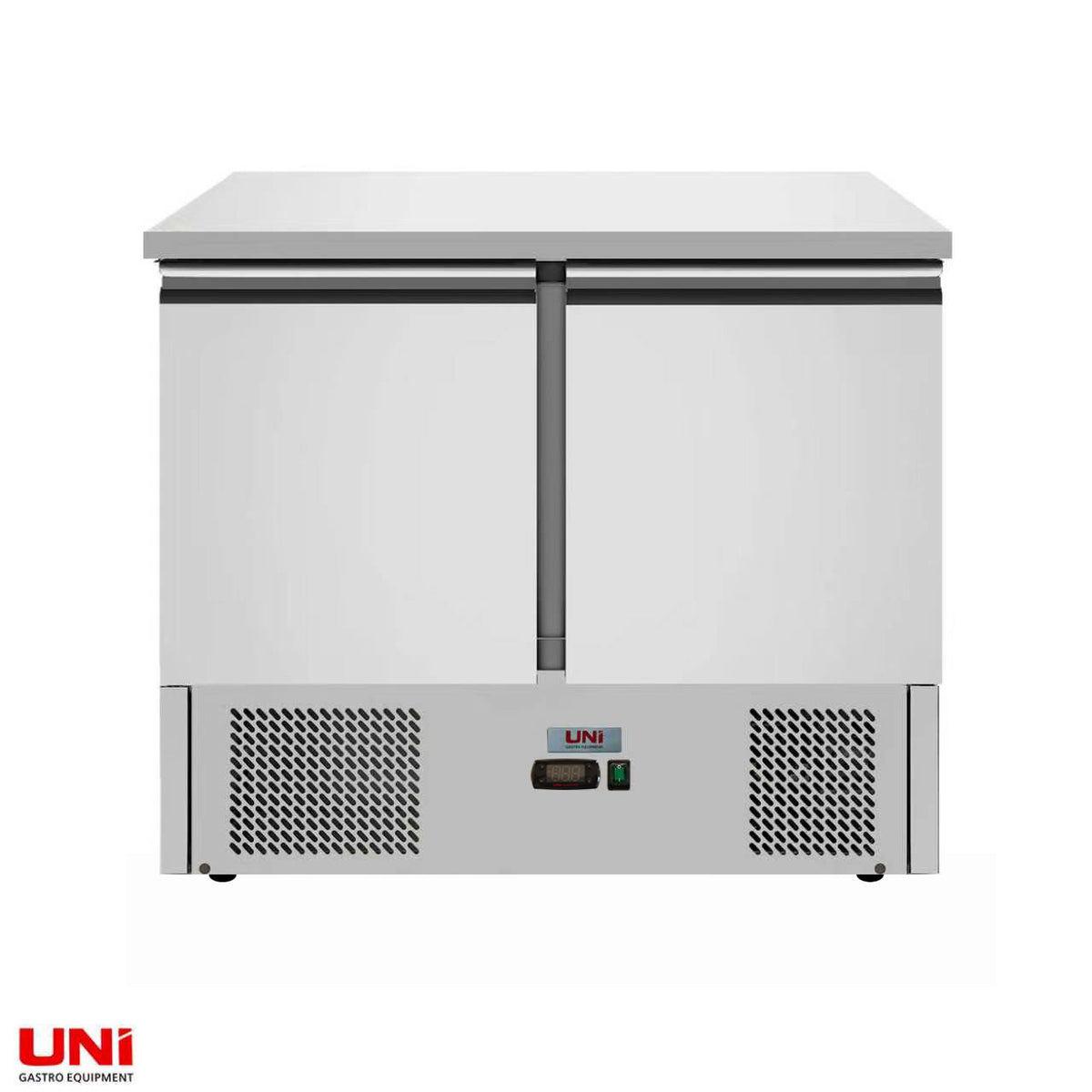 40045 Banco frigo a 2 porte, raffreddamento sottotavolo, 90x70