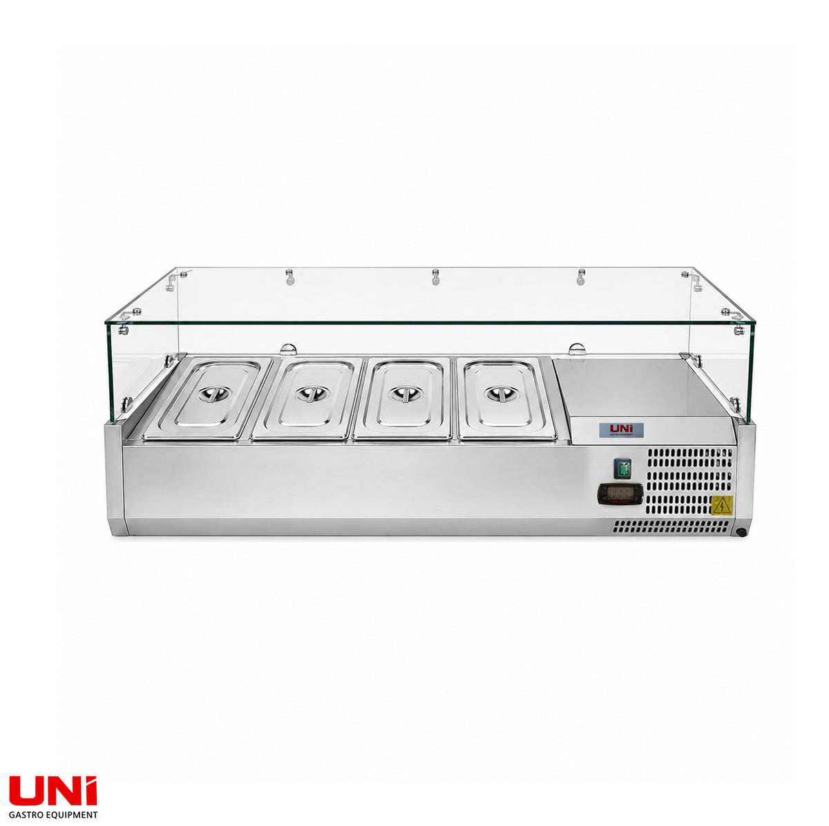 40126 Vetrina refrigerata GN 1/3, 120 x 40, ripiano in vetro