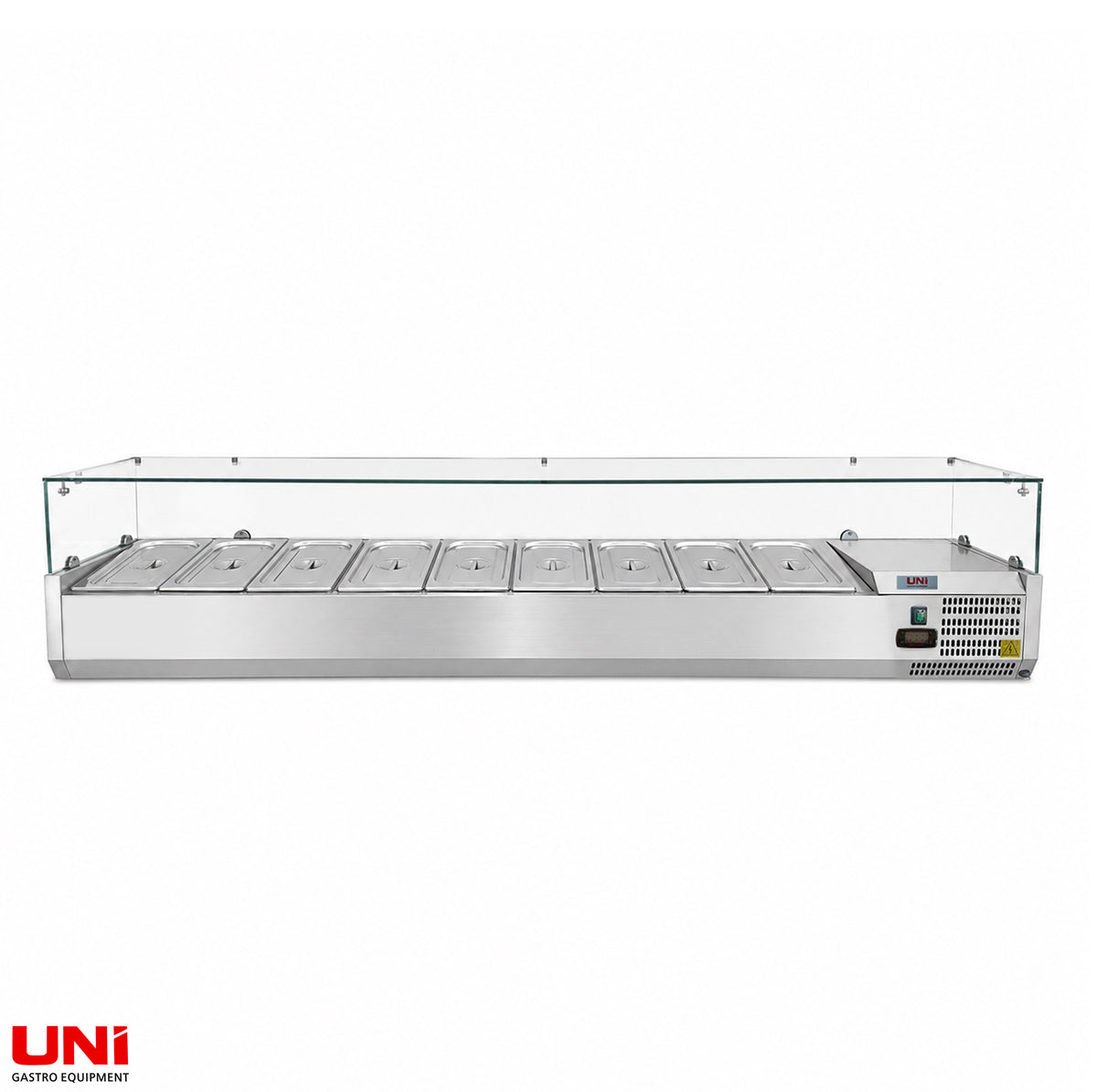 40139 Vetrina refrigerata GN 1/4, 200 x 34, ripiano in vetro